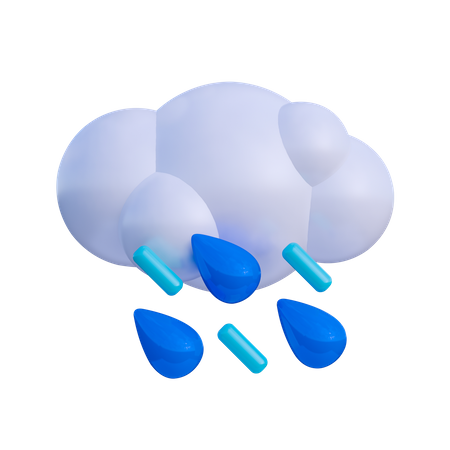 Lluvia  3D Illustration