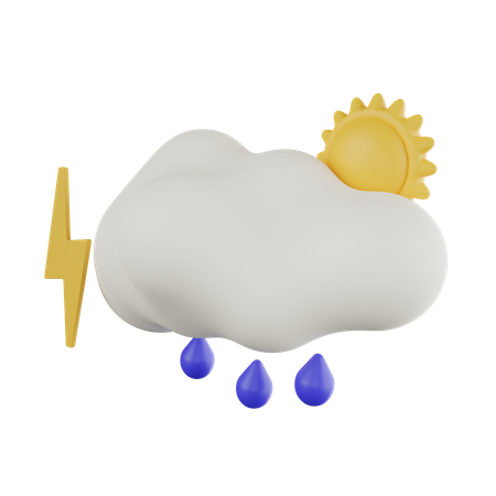 Lluvia  3D Icon