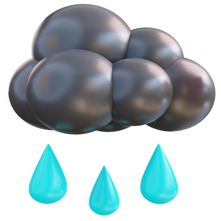 Lluvia  3D Icon