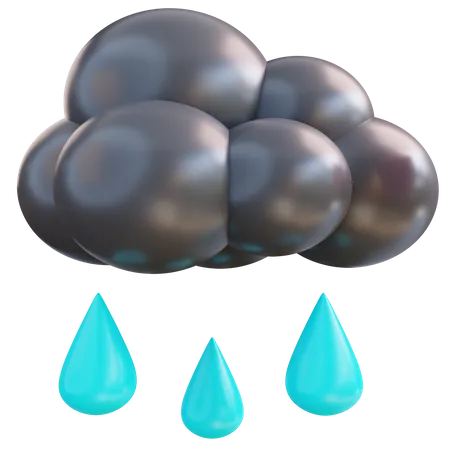 Lluvia  3D Icon