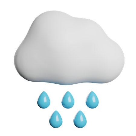 Lluvia  3D Icon