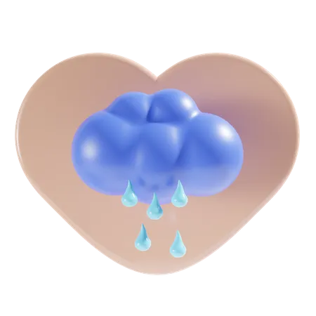 Lluvia  3D Icon