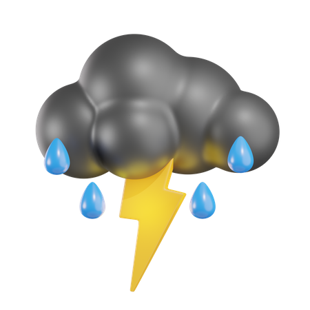 Destello de lluvia  3D Icon