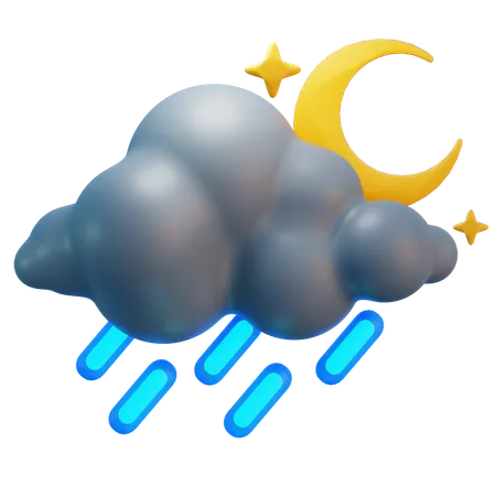 Lluvia Pesada  3D Icon