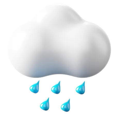 Lluvia Pesada  3D Icon