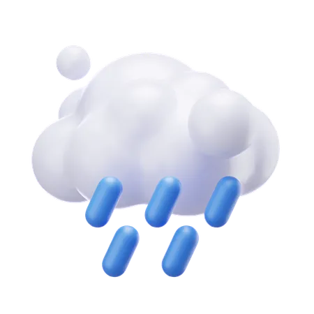 Lluvia Pesada  3D Icon