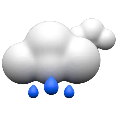 Lluvia nublada  3D Icon