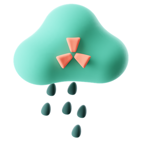 Lluvia toxica  3D Icon