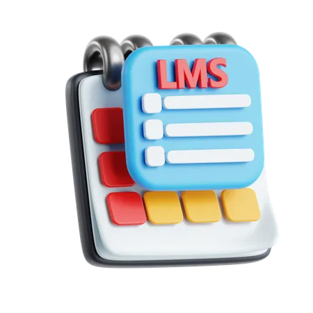 Calendário lms  3D Icon