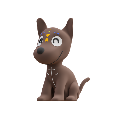 Lo siento perro  3D Illustration