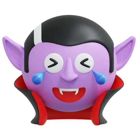 Load Of Laugh Vampire Emoticon 3 D Icon Illustration 3D Icon