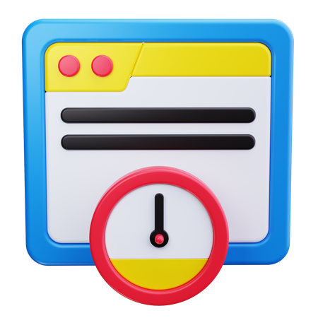 Load Time  3D Icon