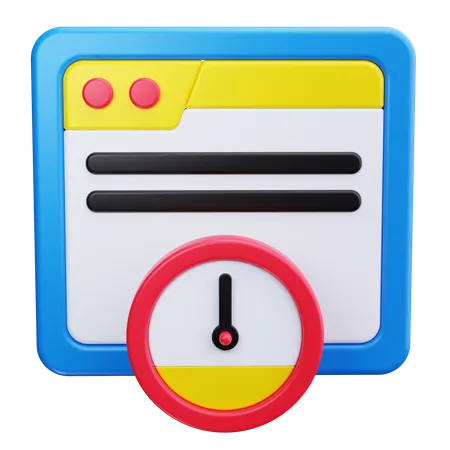 Load Time  3D Icon