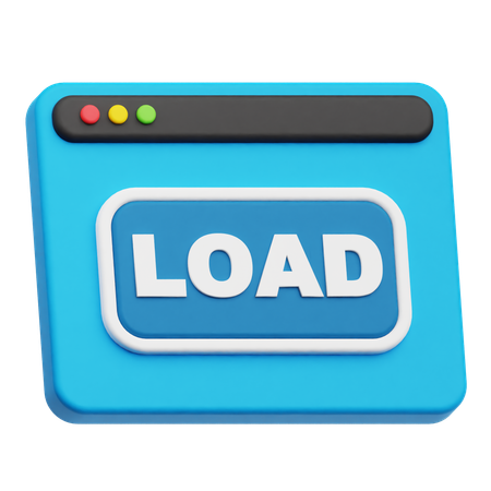 Load Website  3D Icon