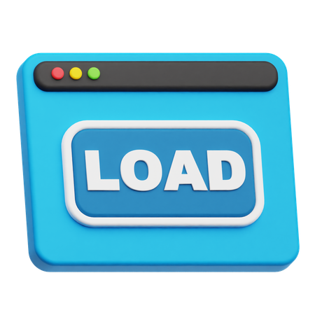 Load Website  3D Icon
