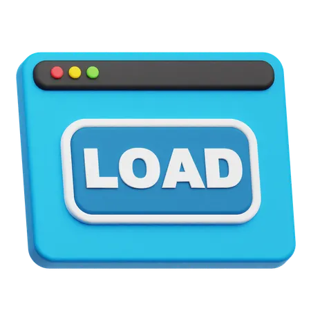 Load Website  3D Icon