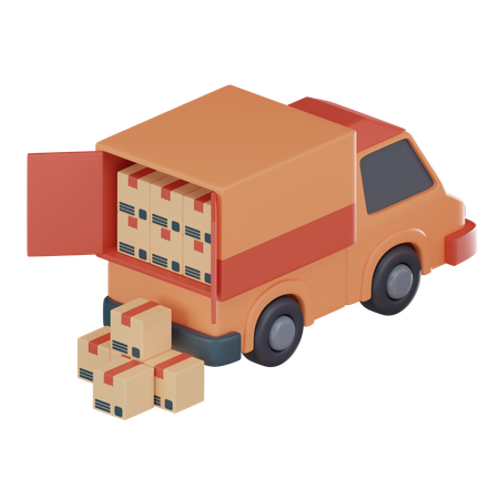 Loaded Truck  3D Icon
