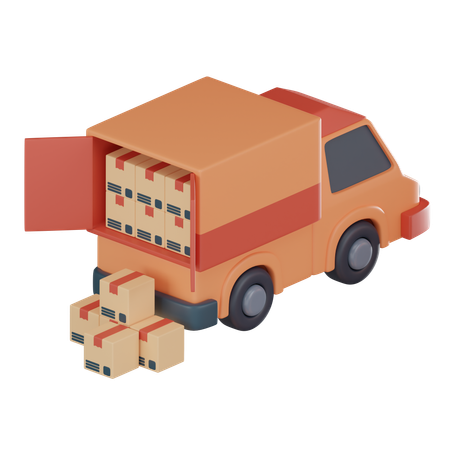 Loaded Truck  3D Icon