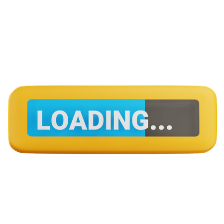 Loading Bar  3D Icon