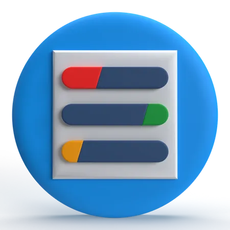 読み込みバー  3D Icon