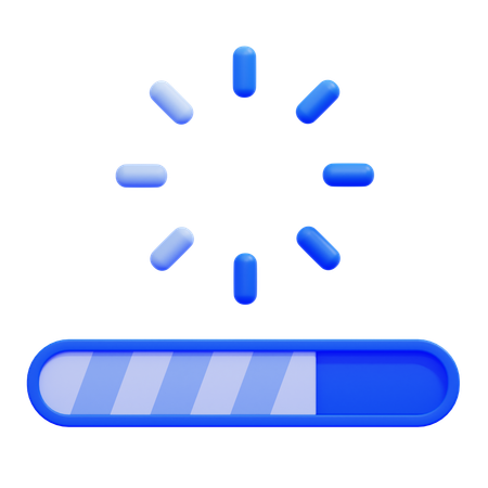 Loading Bar  3D Icon