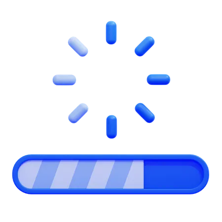 Loading Bar  3D Icon
