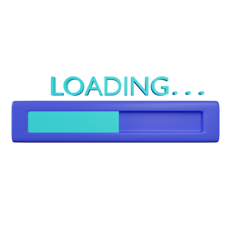 Loading Bar  3D Icon