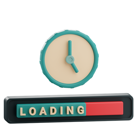 Loading Bar  3D Icon