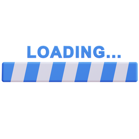 Loading bar  3D Icon