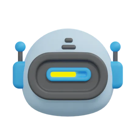 Loading Bot Illustration 3D Icon