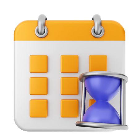달력 로딩 중  3D Icon