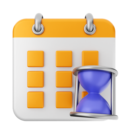 Loading Calendar  3D Icon