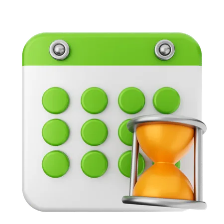 Loading Calendar  3D Icon