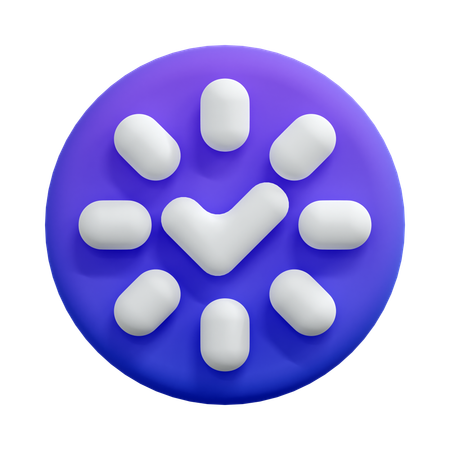 Loading Complete Checkmark  3D Icon