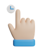 3d loading hand pointer emoji