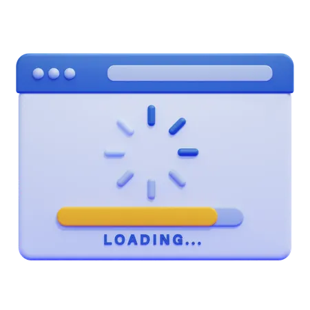 Loading Page  3D Icon
