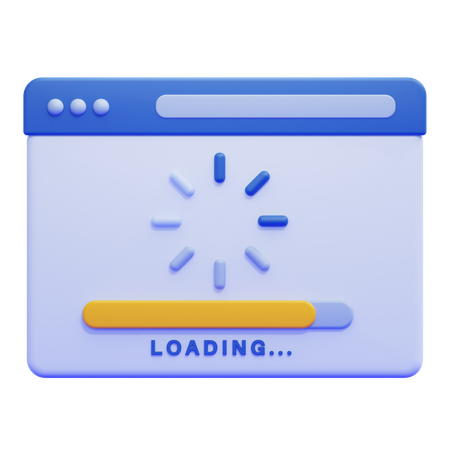 Loading Page  3D Icon