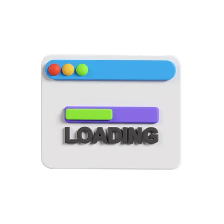 Loading Page 3D Icon