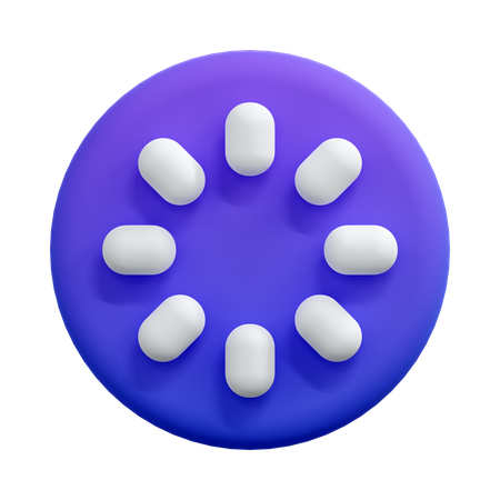 Loading Pills Spinner  3D Icon