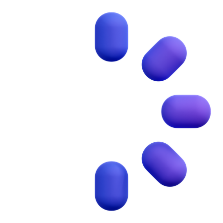 Loading Pills Spinner  3D Icon