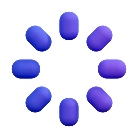 Loading Pills Spinner  3D Icon