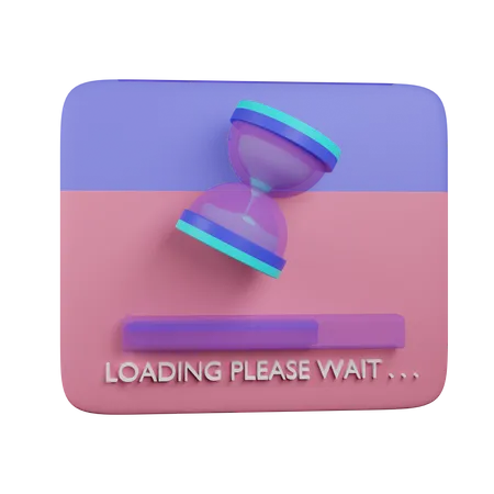 Loading Please Wait  3D Icon