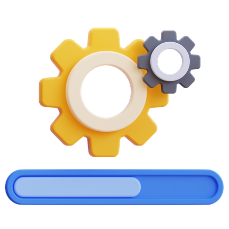 Loading process  3D Icon
