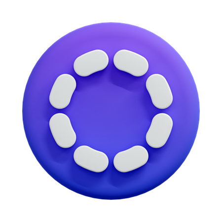 Loading Segments Spinner  3D Icon