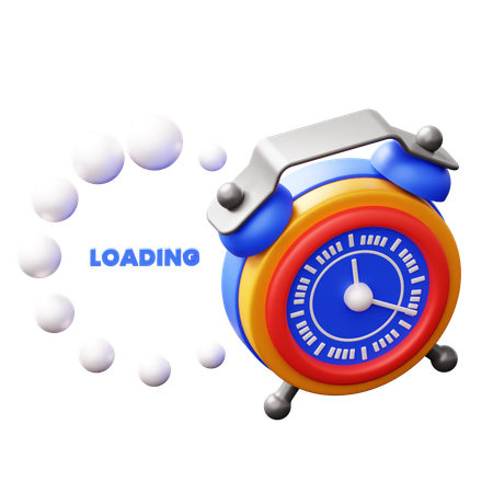 Loading Time  3D Icon