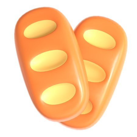 食パン  3D Icon