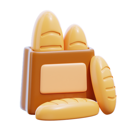 Loaf bread  3D Icon