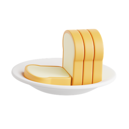 Loaf Bread 3D Icon