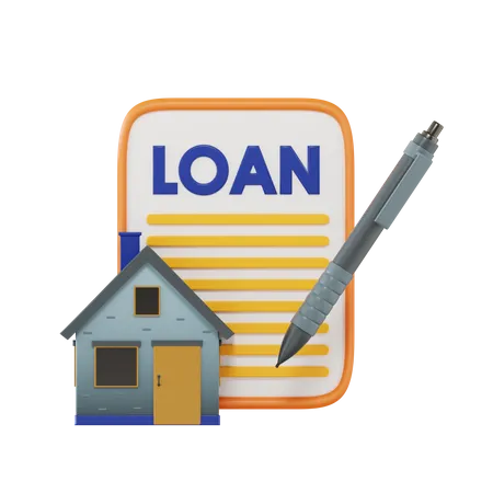 Loan Against Property  3D Icon