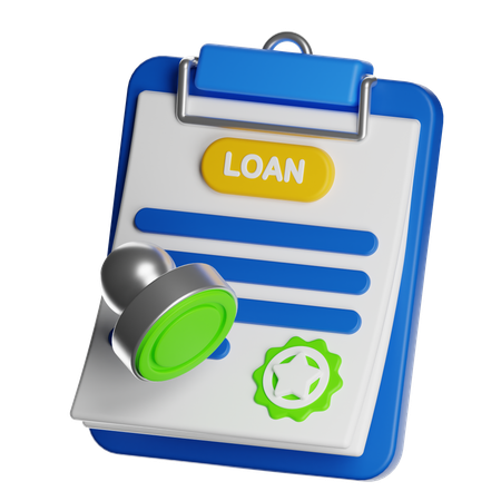Loan Agreement  3D Icon